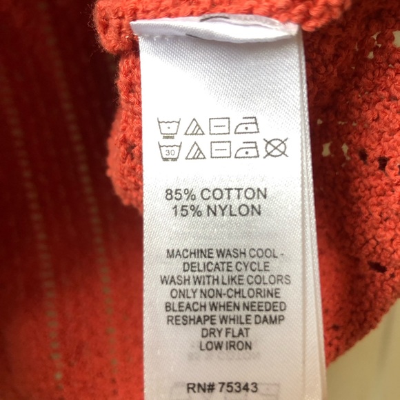 NWT Cynthia Rowley Burnt Orange Sweater - Picture 5 of 8